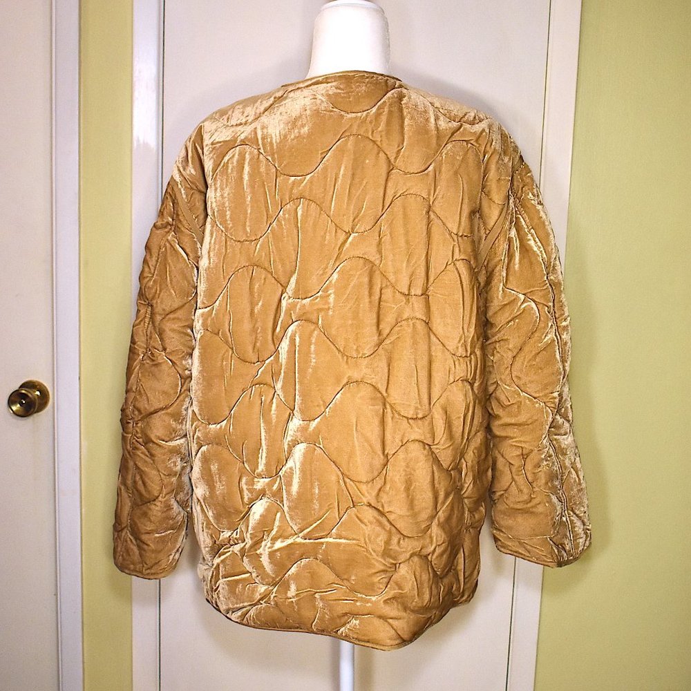 Sandro | Quilted Riva Velvet Jacket - Picture 6 of 14